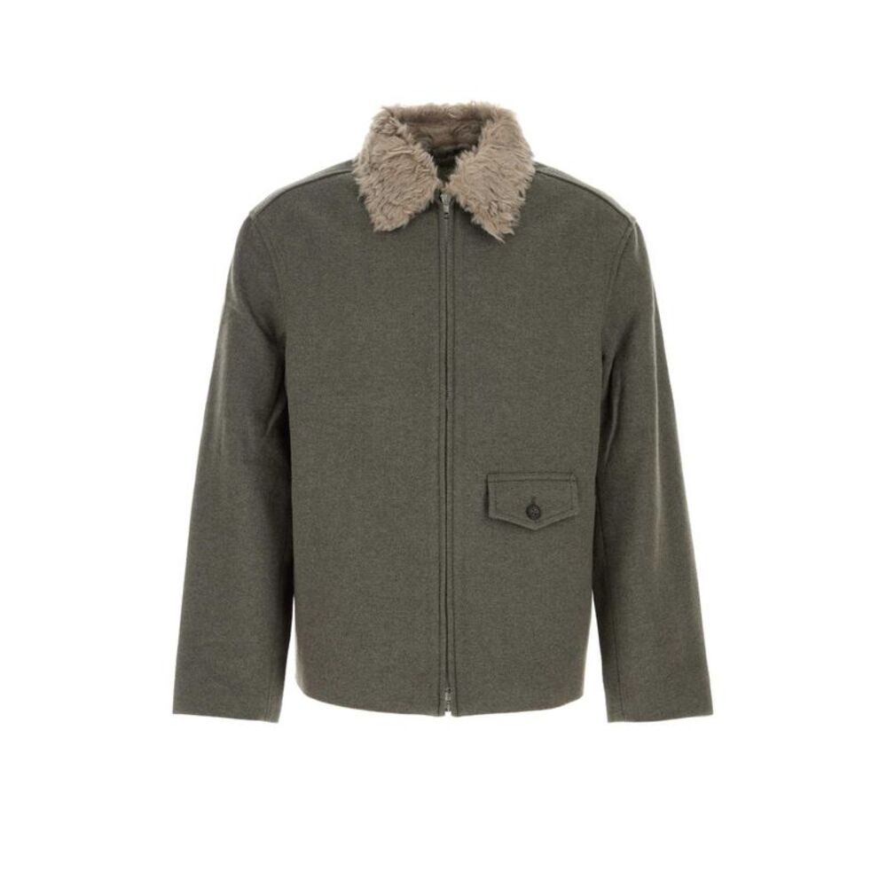 Our Legacy Men Dark Grey Wool Blend Jacket